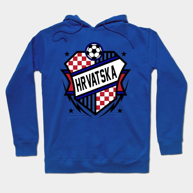 Hrvatska Croatia Soccer Hoodie by Rayrock76